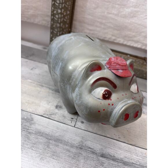 Vintage 1950s Whelen Tipping Hat Piggy Bank Celluloid Plastic Drug Store Rare - Picture 5 of 12